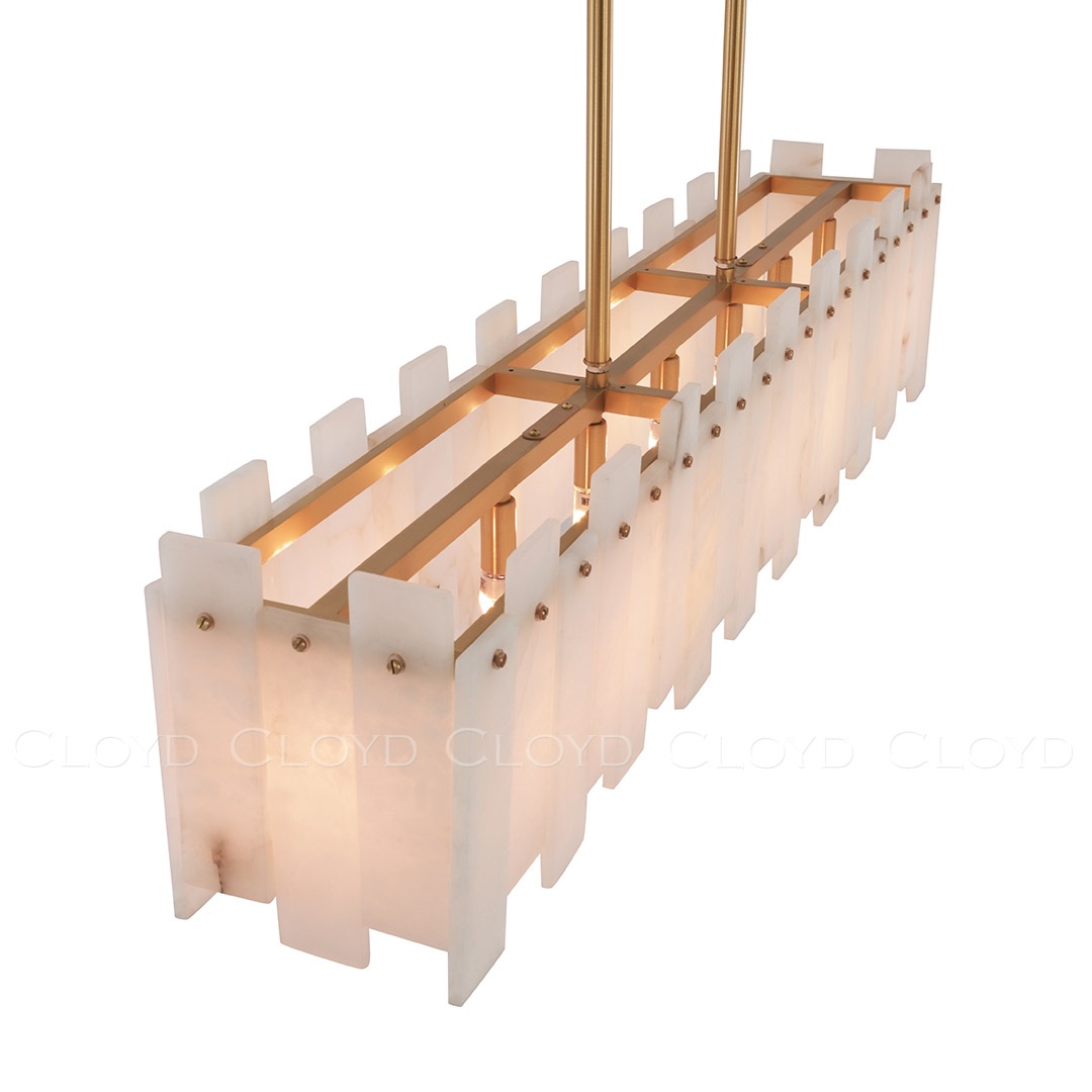 Изображение товара Потолочная люстра на штанге Cloyd Herculanum 11201 модерн латунь алебастр