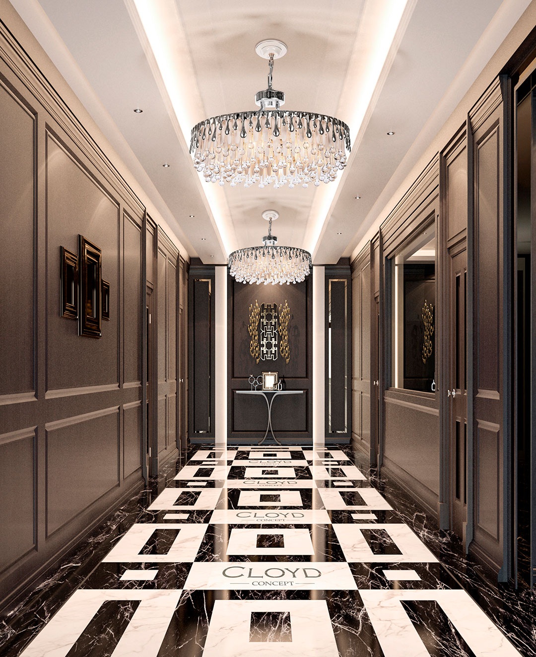 Изображение товара Подвесная люстра Cloyd Capuletti 11304 современный дизайн регулируемая хром стекло керамика