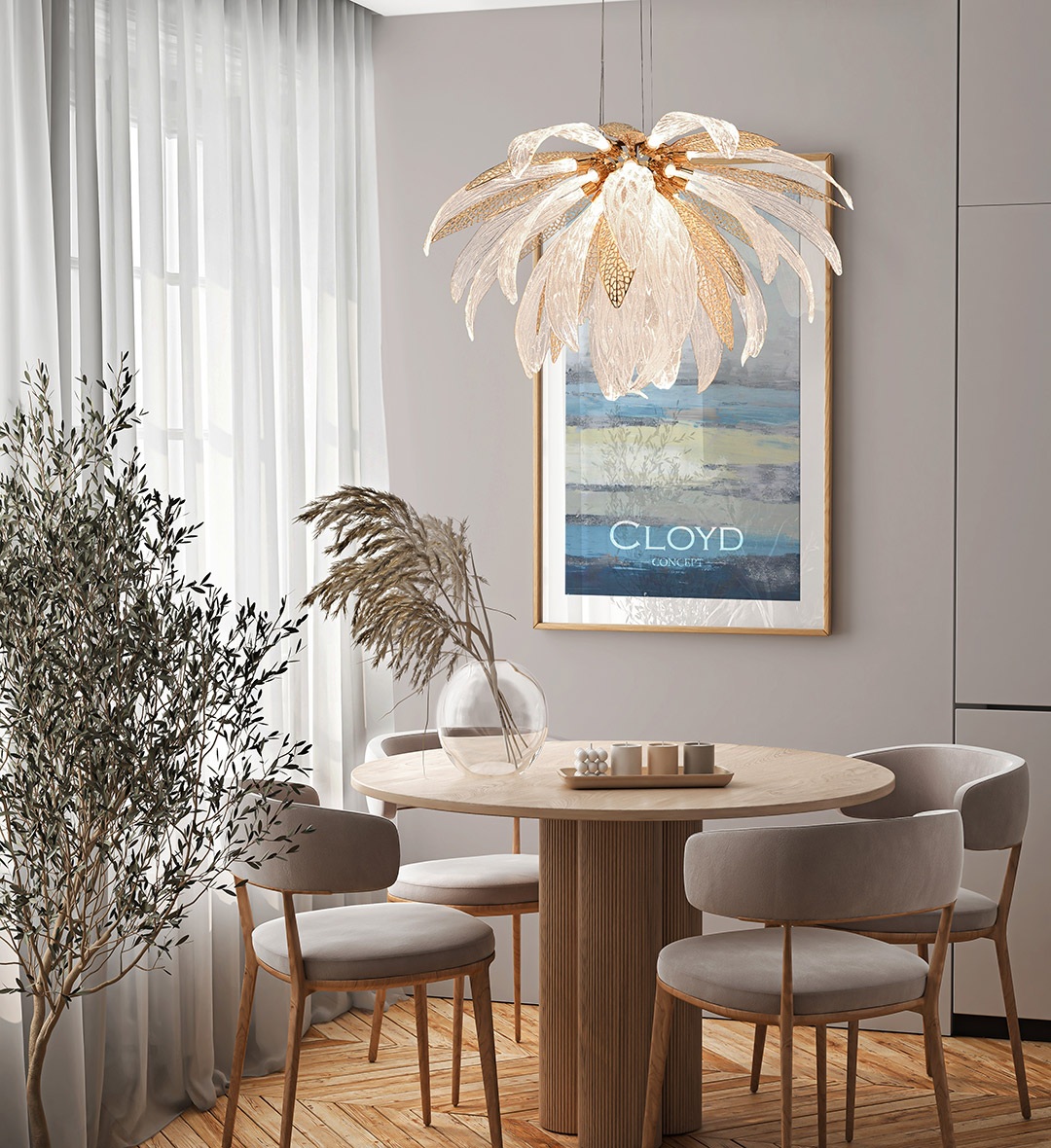 Изображение товара Подвесная люстра светодиодная с цветами Cloyd Tuvalu 11420