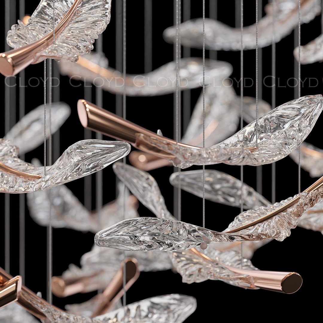 Изображение товара Каскадная потолочная люстра Cloyd Aeria 1686 60004 золотистая