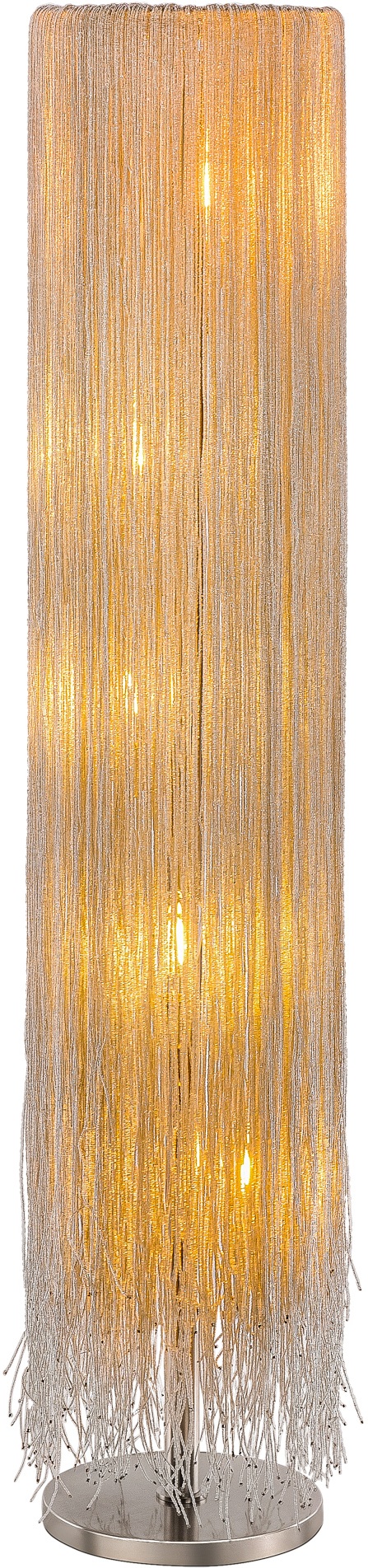 Изображение товара Современный торшер Covali JFL-22730-F с стеклянным плафоном и зеркальной поверхностью Россия Индия