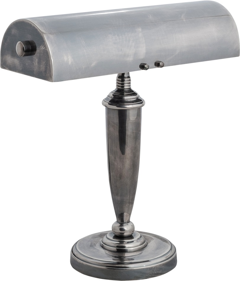 Изображение товара Настольная лампа Covali NL-51321 в стиле лофт с латунью серебро