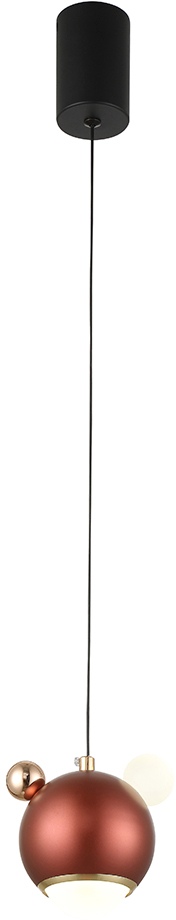 Изображение товара Подвесной светильник Crystal Lux AMIGO SP LED RED в форме шара