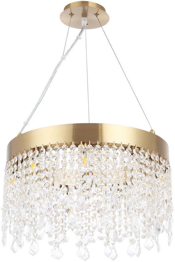 Изображение товара Подвесная люстра Crystal Lux AQUA SP9 с хрусталём и регулировкой высоты