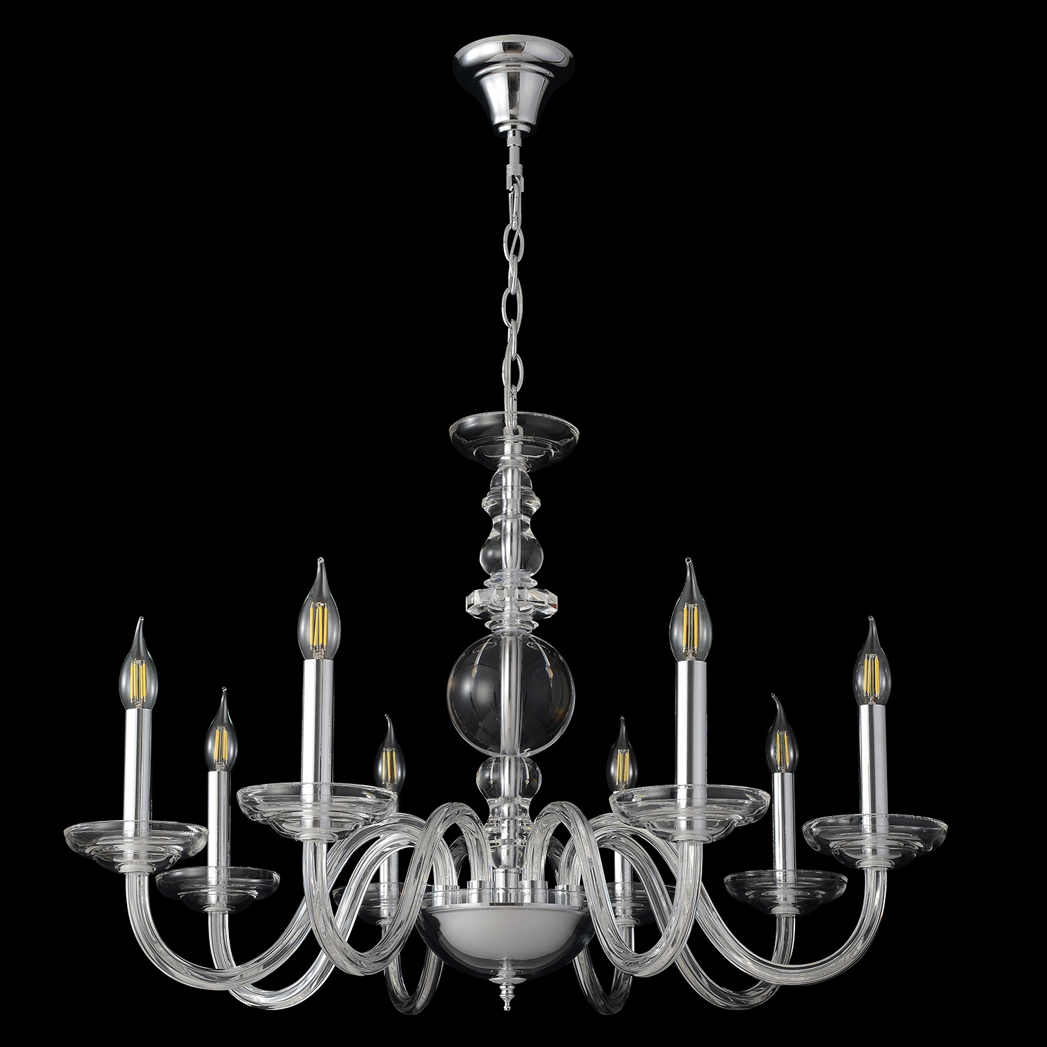 Изображение товара Подвесная люстра Crystal Lux ARABESQUE SP8 CHROME 8 ламп