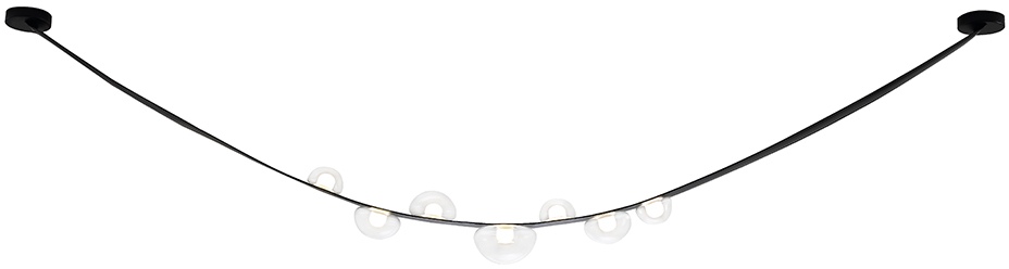 Изображение товара Подвесной светильник светодиодный Crystal Lux BOSQUE SP7 L3000 BLACK/TRANSPARENT