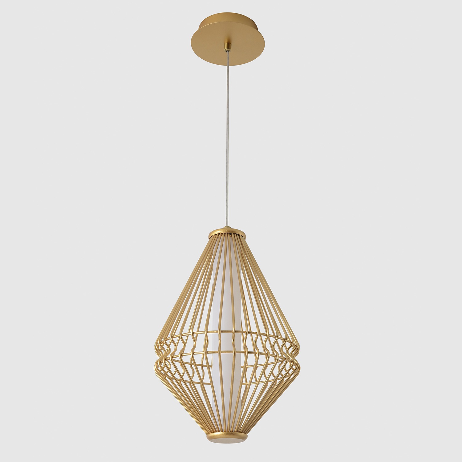 Изображение товара Подвесной светильник светодиодный Crystal Lux CUADRA SP18W LED GOLD