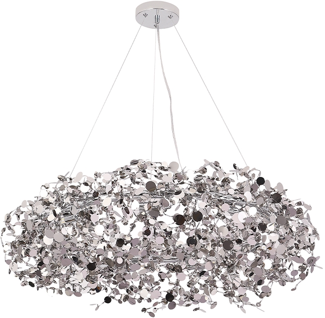 Изображение товара Люстра подвесная высотой 30 см Crystal Lux GARDEN GARDEN SP9 D800 CHROME