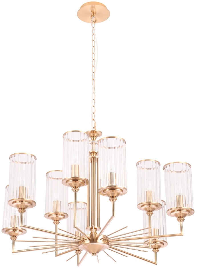 Изображение товара Подвесная люстра Crystal Lux GLORIA SP9 BRASS - элегантный стиль