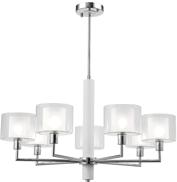 Изображение товара Потолочная люстра на штанге Crystal Lux MAESTRO SP-PL7 CHROME стиль модерн