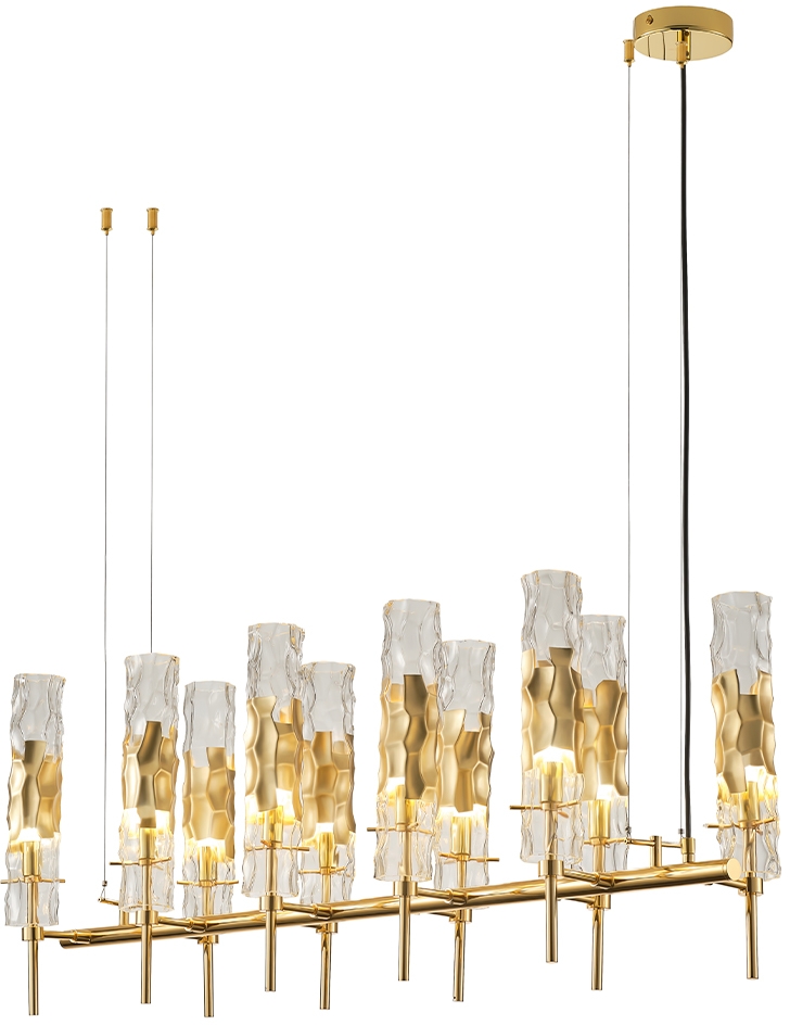 Изображение товара Подвесная люстра Crystal Lux PRIMAVERA SP10 GOLD для современного интерьера