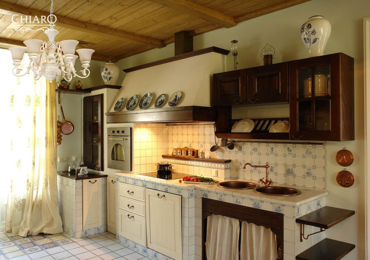 Кухня в деревенском стиле в квартире