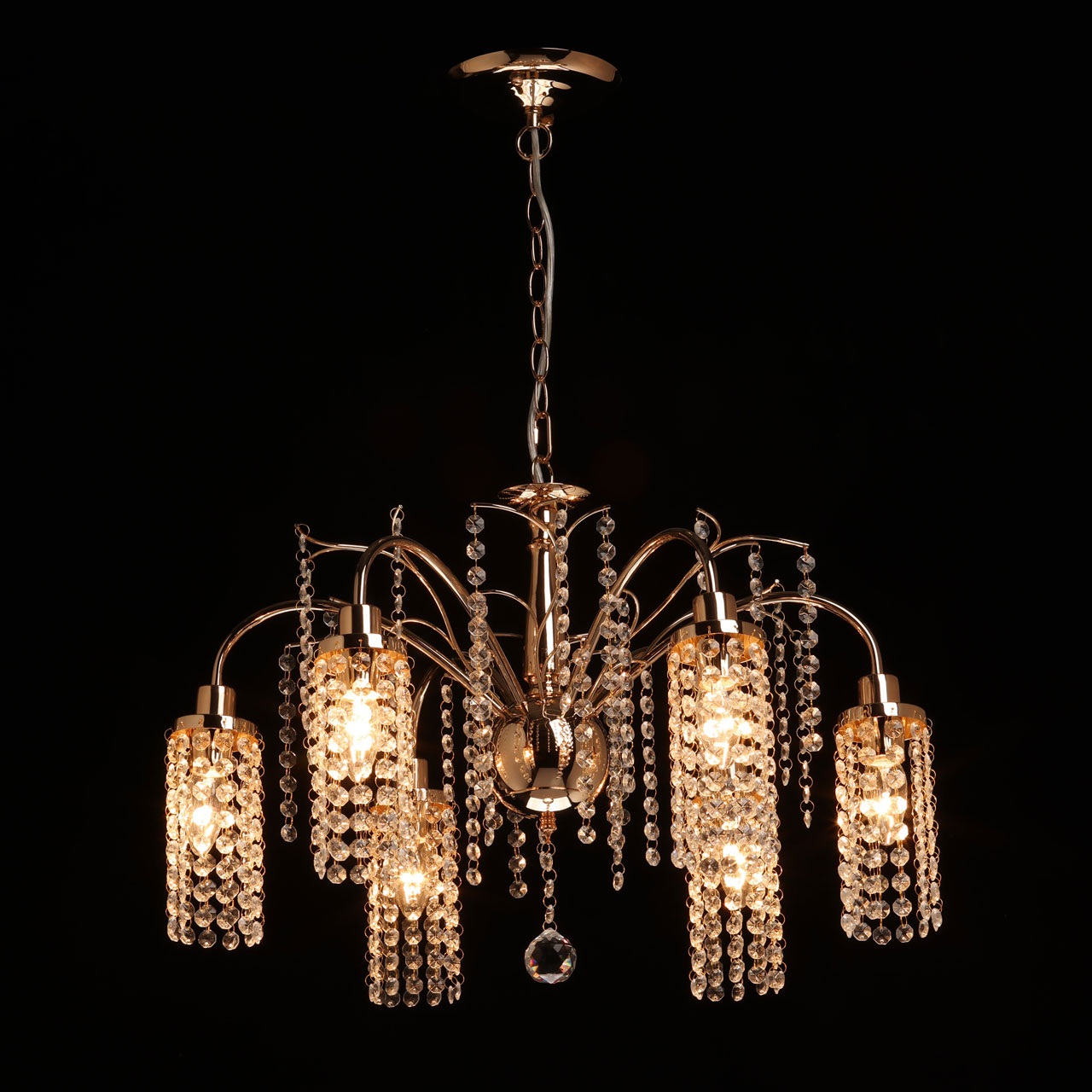 Изображение товара Подвесная люстра De City Бриз 111017906 6 плафонов стиль модерн золото