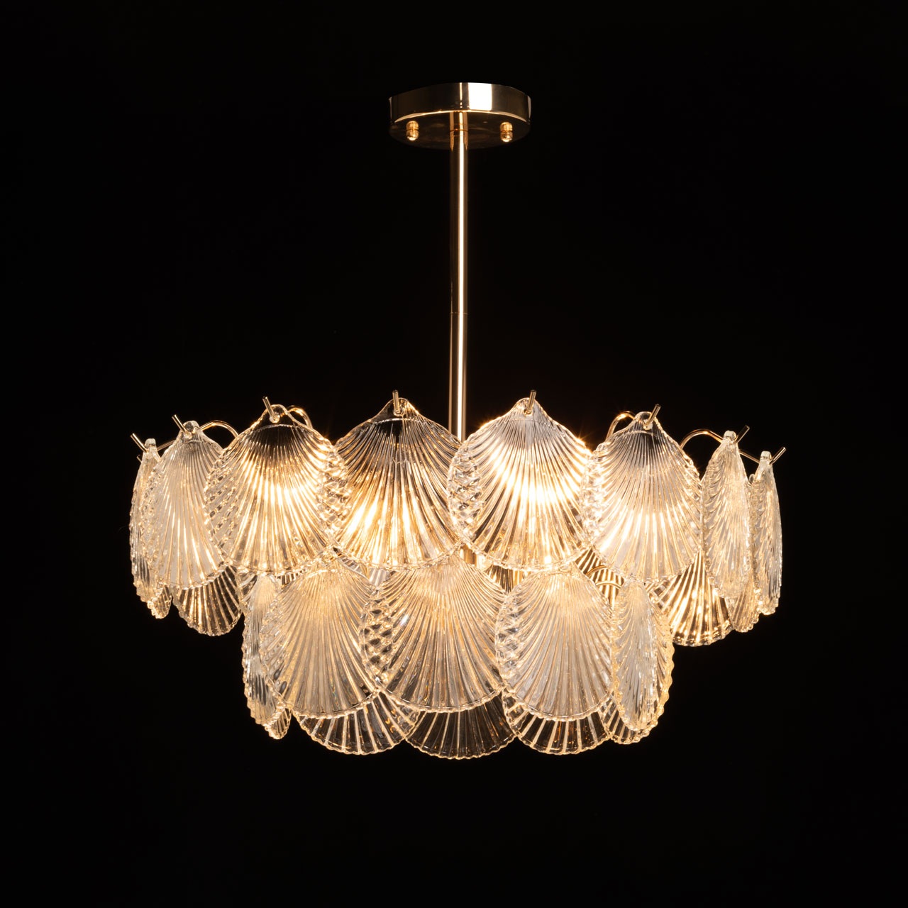 Изображение товара Потолочная люстра на штанге De City Бриз 230010706 модерн стекло металл золото