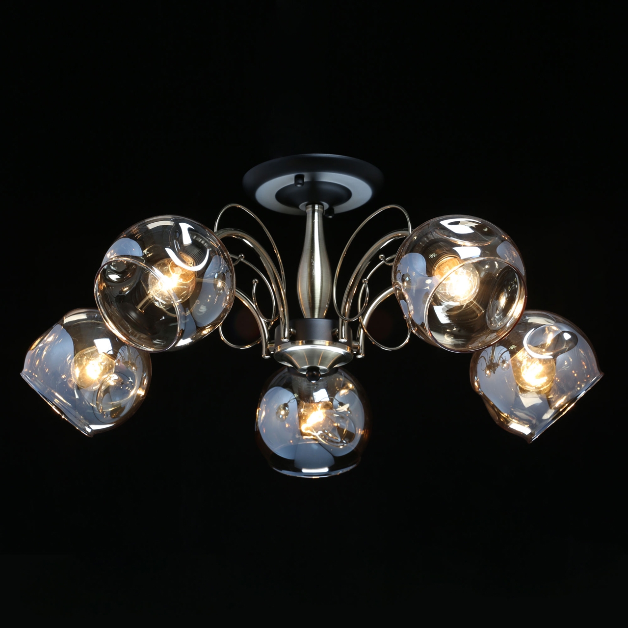 Изображение товара Потолочная люстра De City Альфа 324016505 (плафоны шарики)