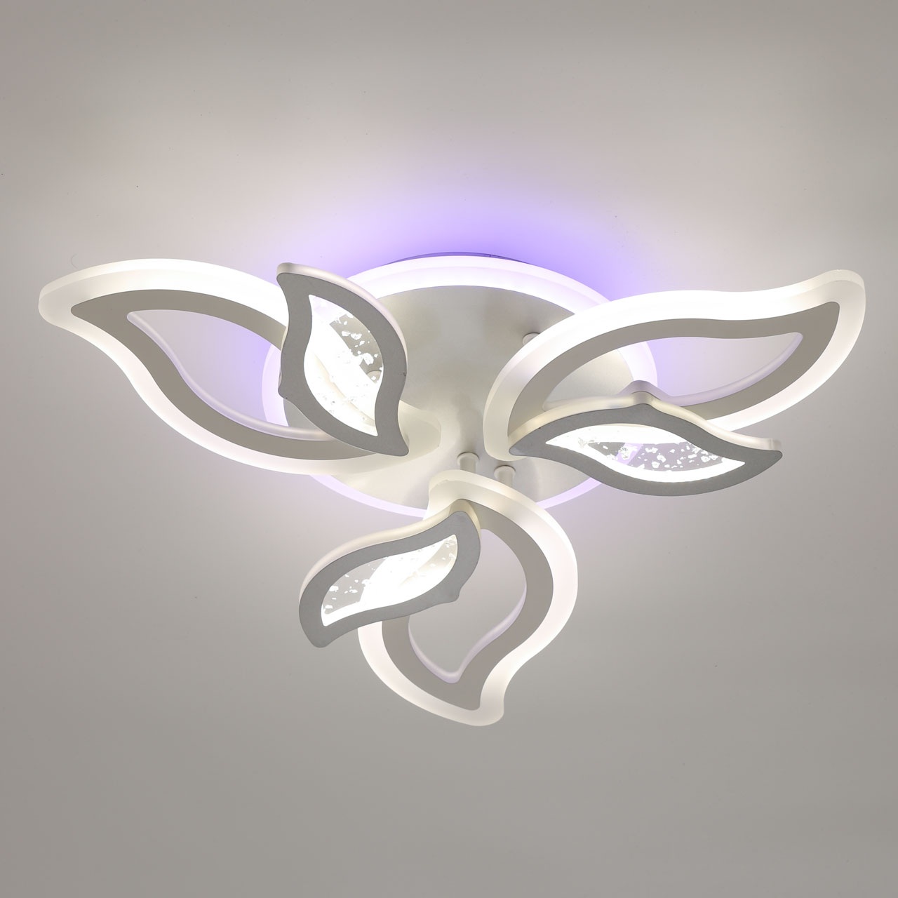 Изображение товара Потолочная LED люстра с ПДУ De City Мадлен 424013907 с цветами