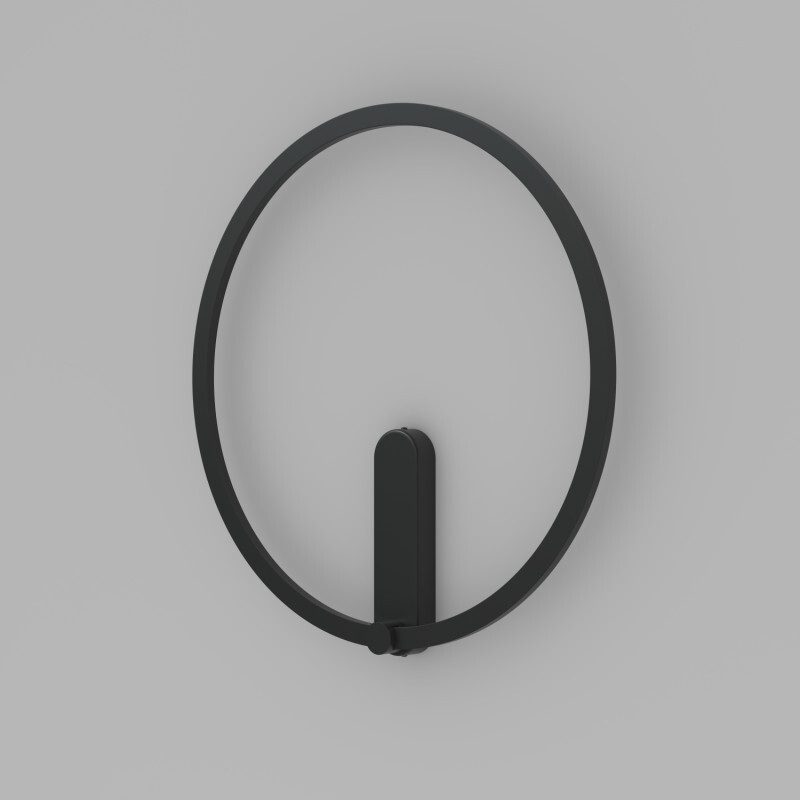 Изображение товара Настенный светодиодный светильник Denkirs Round DK5035-BK для современного интерьера