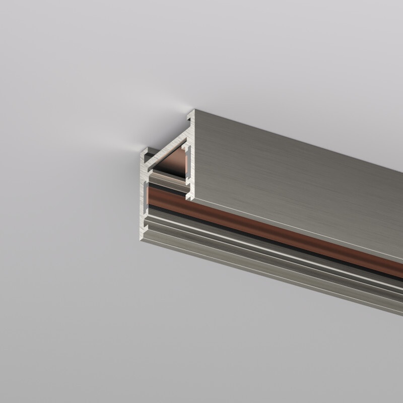 Изображение товара Шинопровод магнитный накладной 2м, 48В DC, темный никель, Denkirs