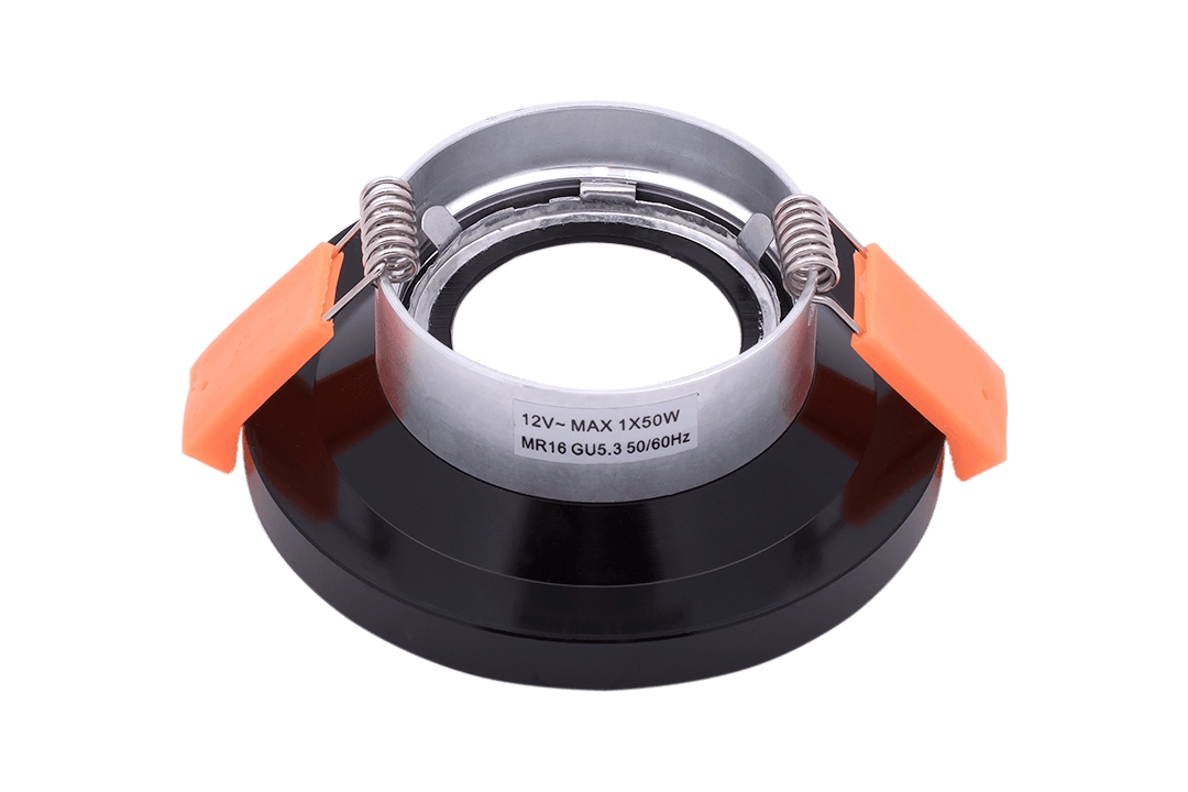 Изображение товара Рамка для светильника DesignLed Point NC2079-BK+W стиль модерн металл белый черный