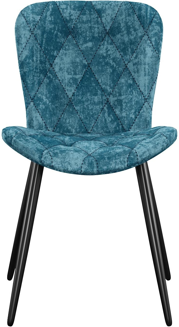 Изображение товара Обеденный стул DikLine 303 M19 бирюзовый микровелюр и металл