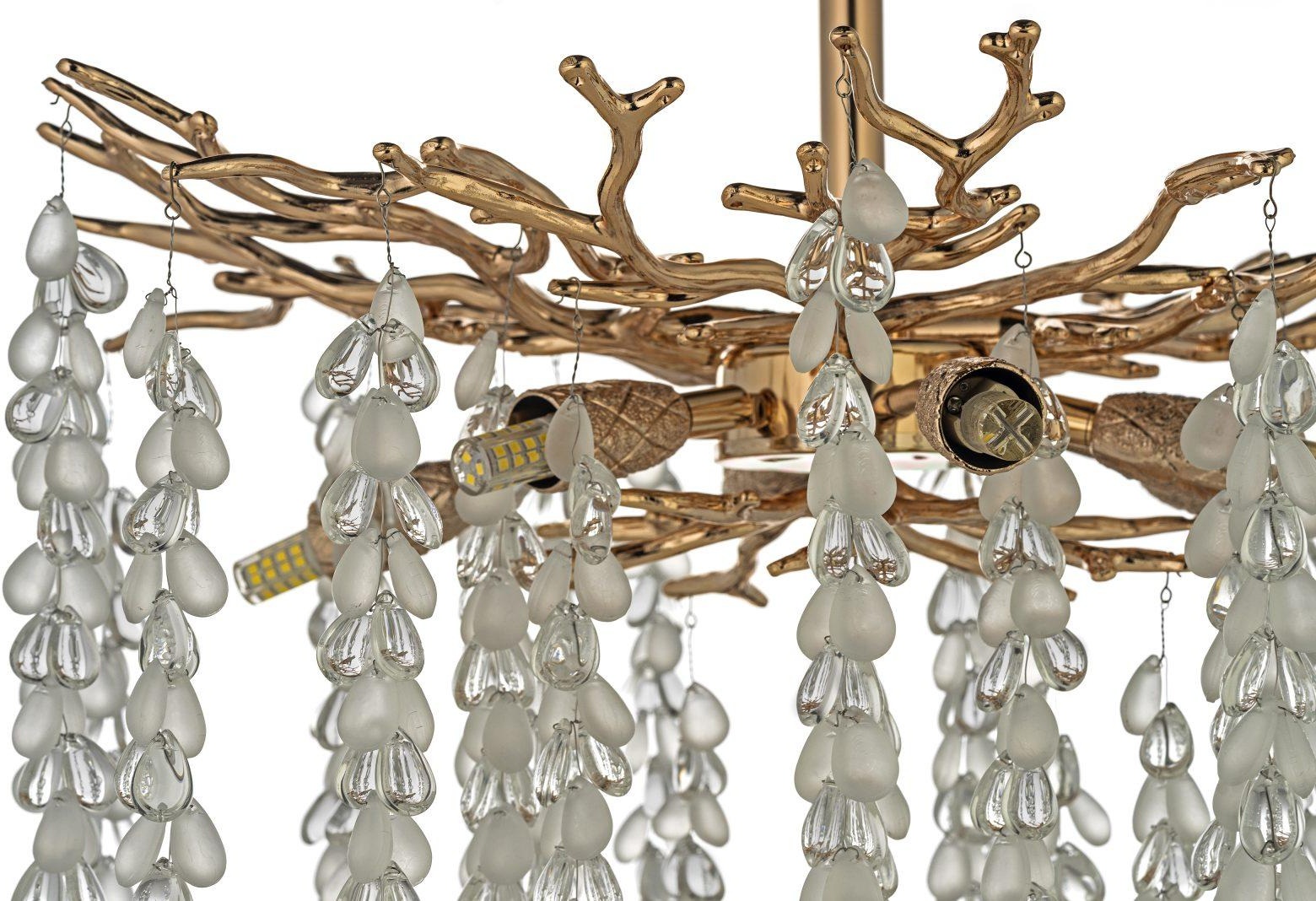 Изображение товара Потолочная люстра хрустальная на штанге Dio D`arte Tavenna Gold Tavenna H 1.3.46.800 G