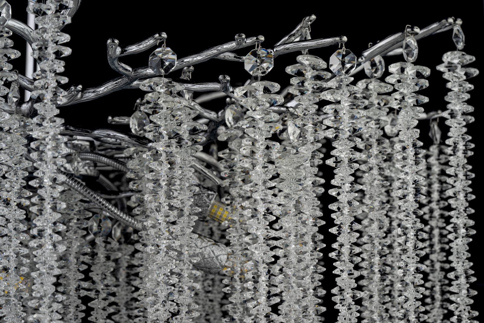 Изображение товара Потолочная люстра хрустальная на штанге Dio D`arte Tavenna Nickel Tavenna H 1.3.76.100 N