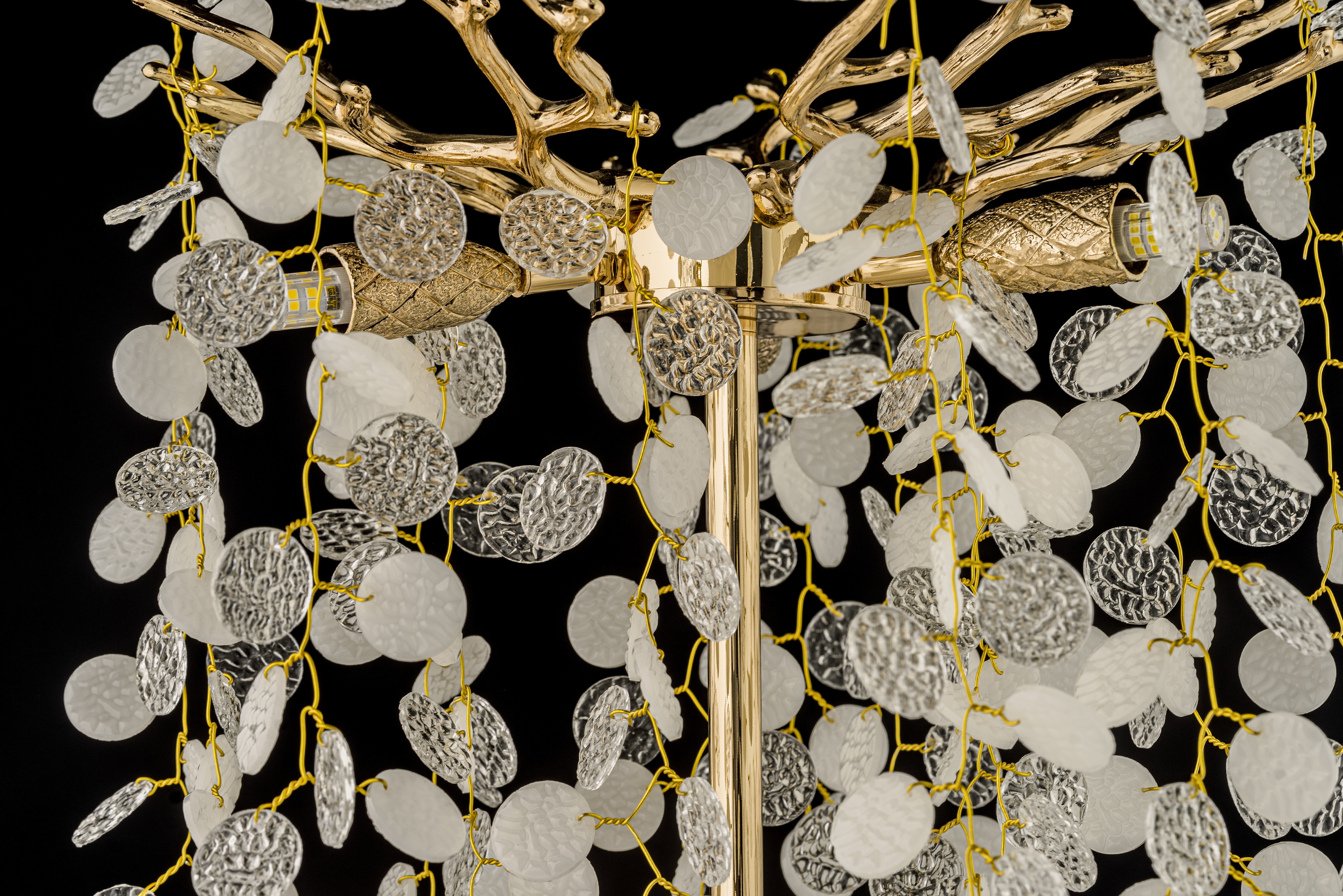 Изображение товара Настольная лампа с подвесками хрустальная Dio D'Arte Tavenna Gold Tavenna H 4.1.1.103 G