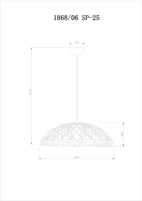 Изображение товара Подвесной светильник LED Divinare Cervantes 1868/06 SP-25 современный стиль