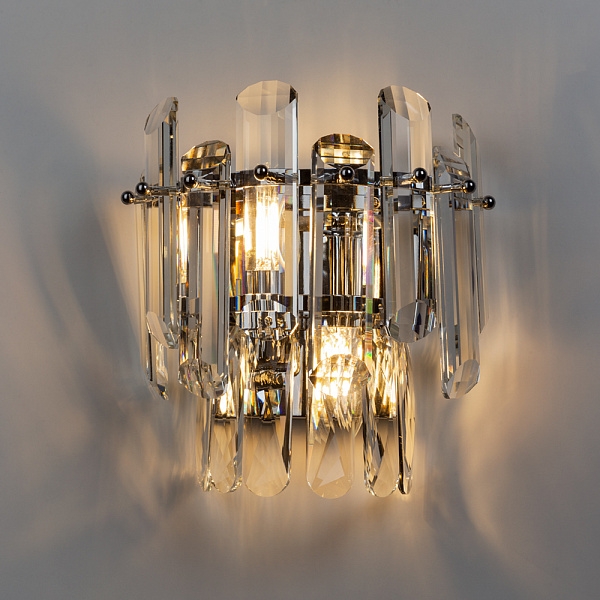 Изображение товара Бра хрустальное 3510/02 AP-2 Divinare Bellatrix с подвесками