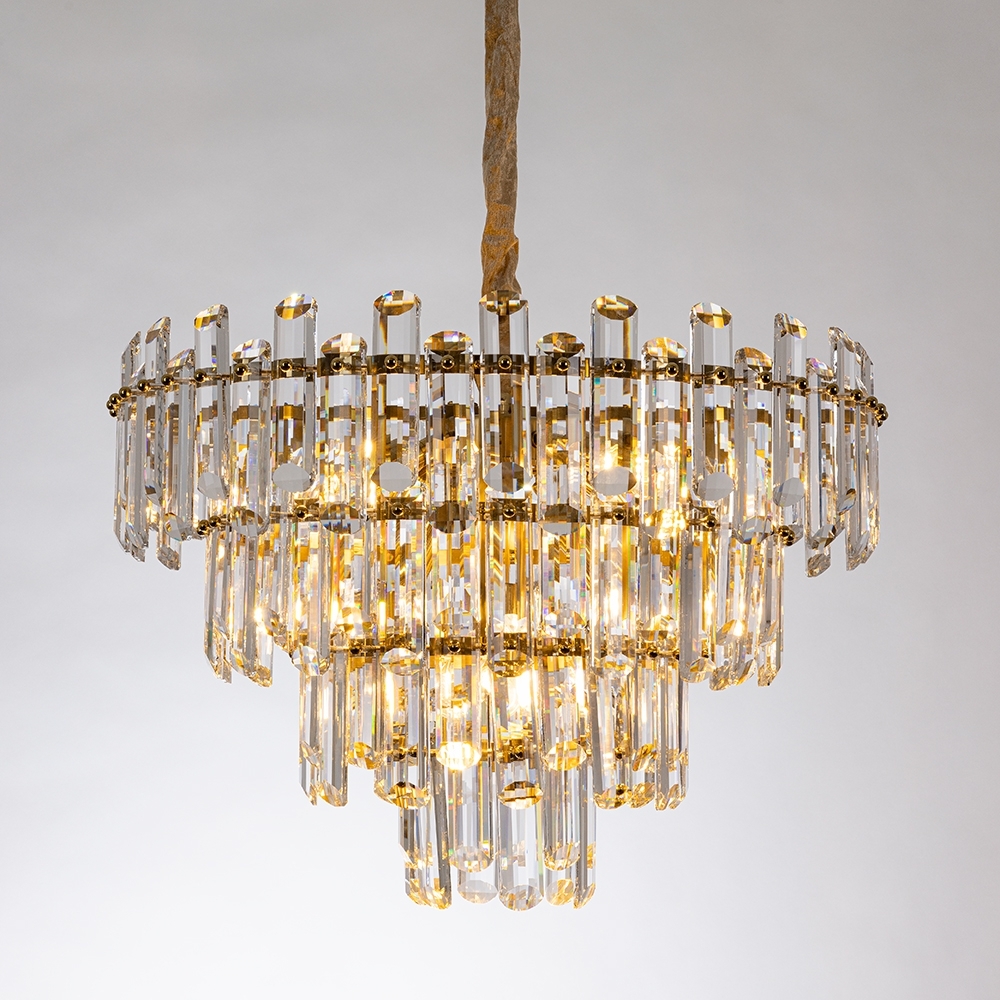 Изображение товара Подвесная каскадная люстра хрусталь Divinare Rosie 3511/17 LM-8 классическая