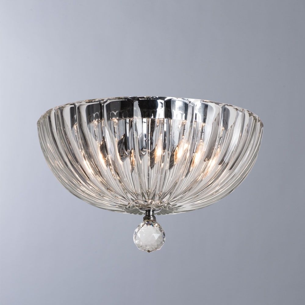 Изображение товара Потолочная люстра Divinare Lianto 4010/02 PL-2 из хрома и хрусталя для спальни