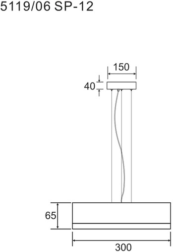 Изображение товара Подвесной светодиодный светильник Divinare Vaso 5119/06 SP-12 для гостиной и кухни