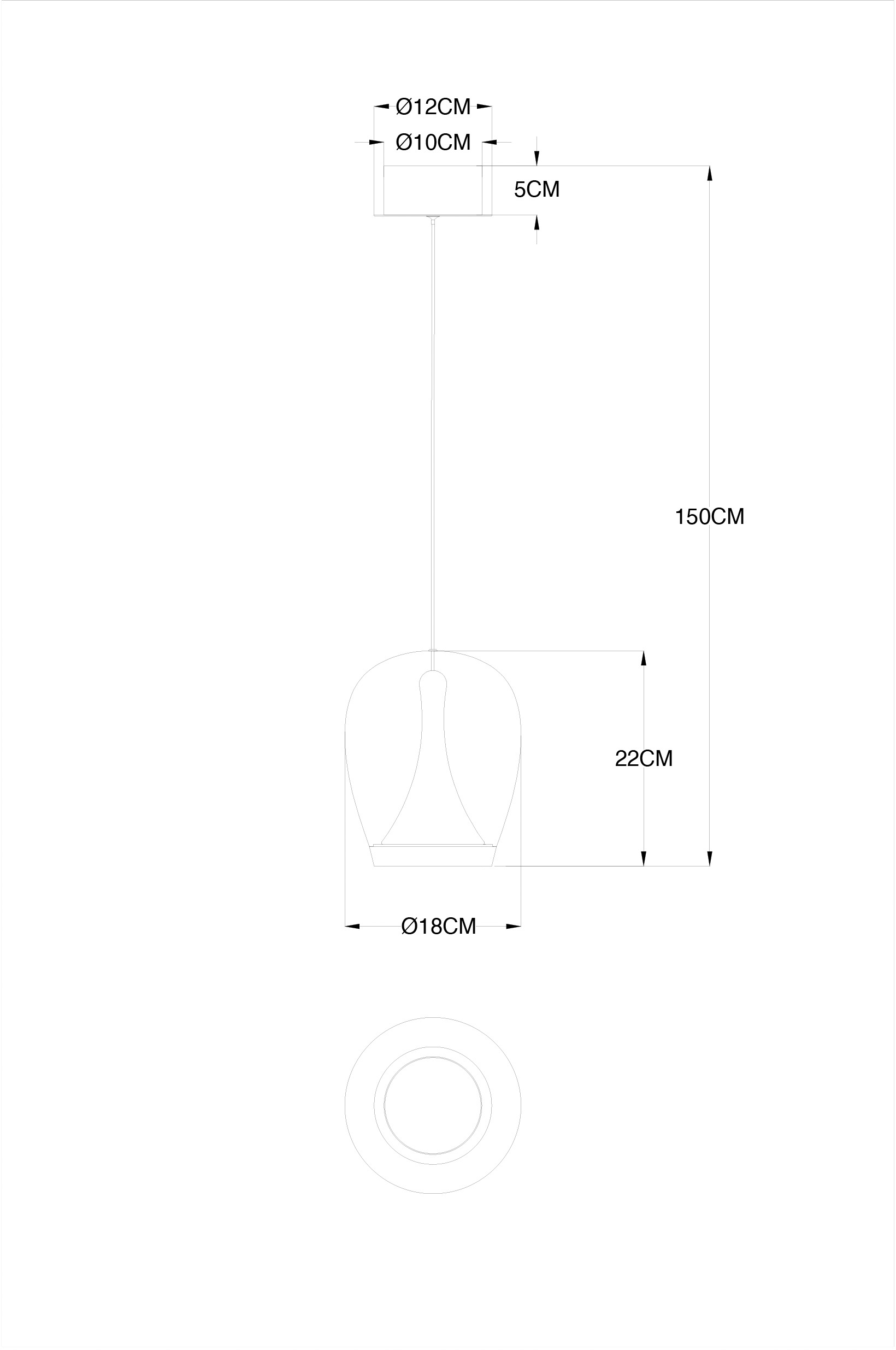 Изображение товара Подвесной светильник LED Divinare Campo 5875/09 SP-15 стиль модерн