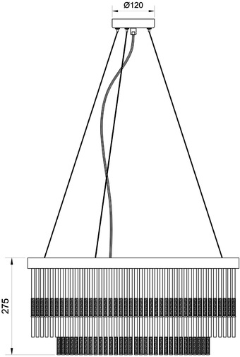 Изображение товара Подвесная люстра Divinare Brillante 6813/17 LM-8