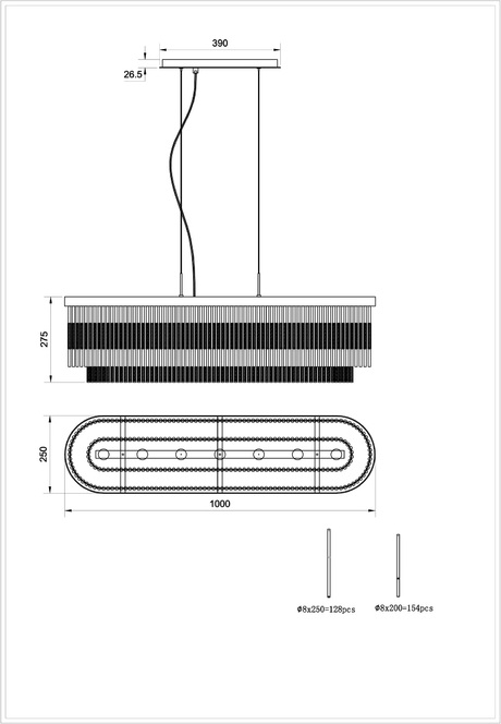 Изображение товара Подвесная люстра Divinare Brillante 6813/17 SP-7 арт-деко