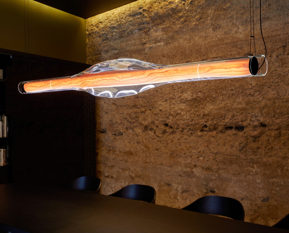 Изображение товара Подвесной светильник светодиодный DeLight Collection DUNE 9118P gold/clear