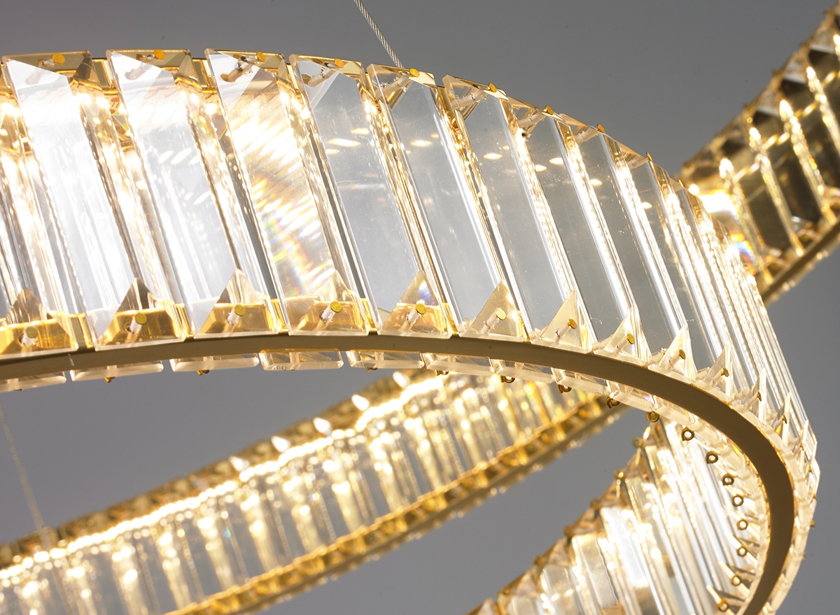 Изображение товара Подвесная люстра светодиодная Delight Collection 10920P/D600 gold