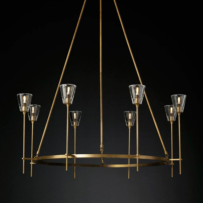 Изображение товара Подвесная люстра DeLight Collection Torche De Verre 8614P/8 gold