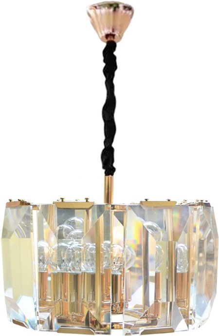 Изображение товара Подвесная люстра Harlow Crystal BRCH9030-8-G итальянский дизайн