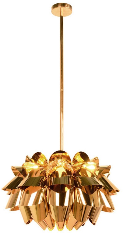 Изображение товара Подвесная люстра на штанге BRCH9121-60 стиль модерн золотая DeLight Collection