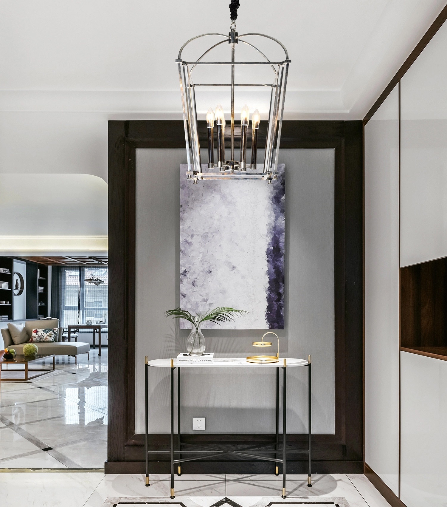 Изображение товара Подвесная люстра DeLight Collection BRCH9123NK в виде свечи