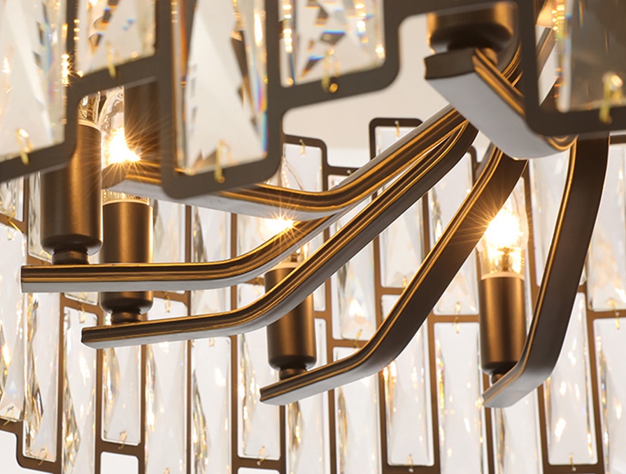 Изображение товара Подвесная люстра Bertola D8524P/L black/clear от DeLight Collection