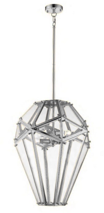 Изображение товара Подвесная люстра на штанге DeLight Collection KG0809P-8 chrome 8хE14 стиль современный