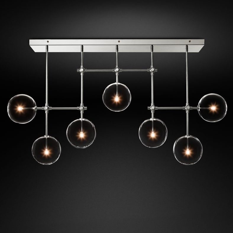 Изображение товара Потолочная люстра DeLight Collection Globe Mobile KG0835P-7A chrome