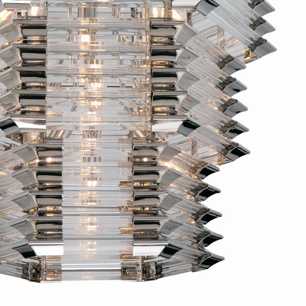 Изображение товара Подвесная люстра Delight Collection Wren KG0970P-12 никель современный стиль