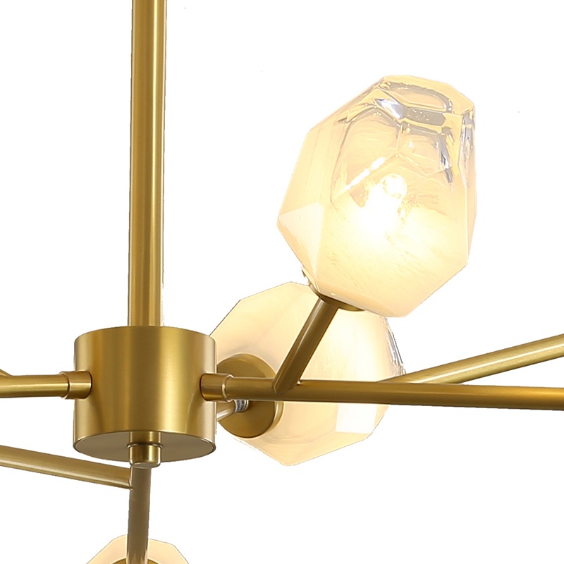 Изображение товара Потолочная люстра на штангеDelight Collection KM1245P KM1245P-9 brass