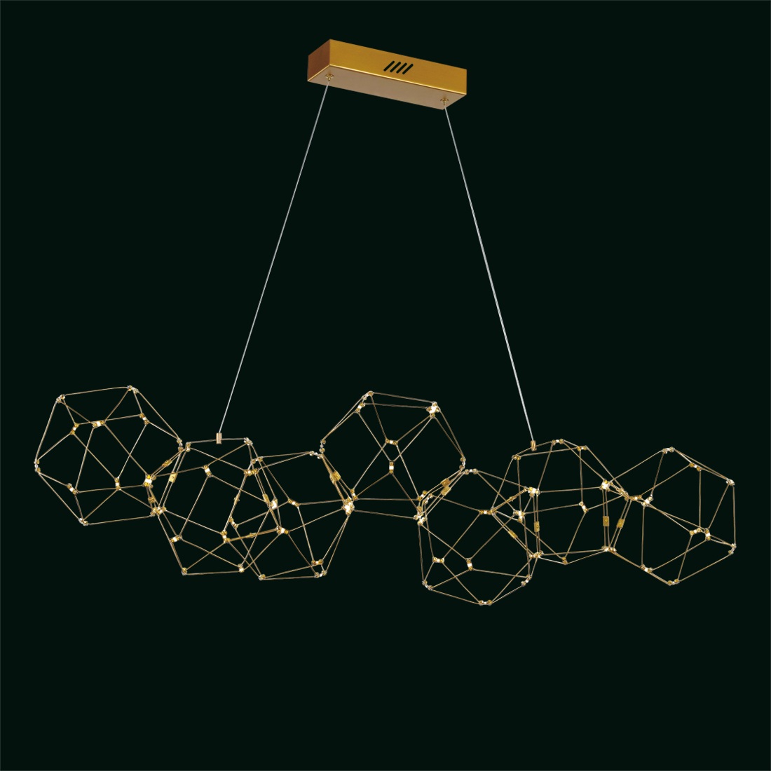 Изображение товара Светодиодная люстра DeLight Collection Lucciola MD18001068-7A золотая