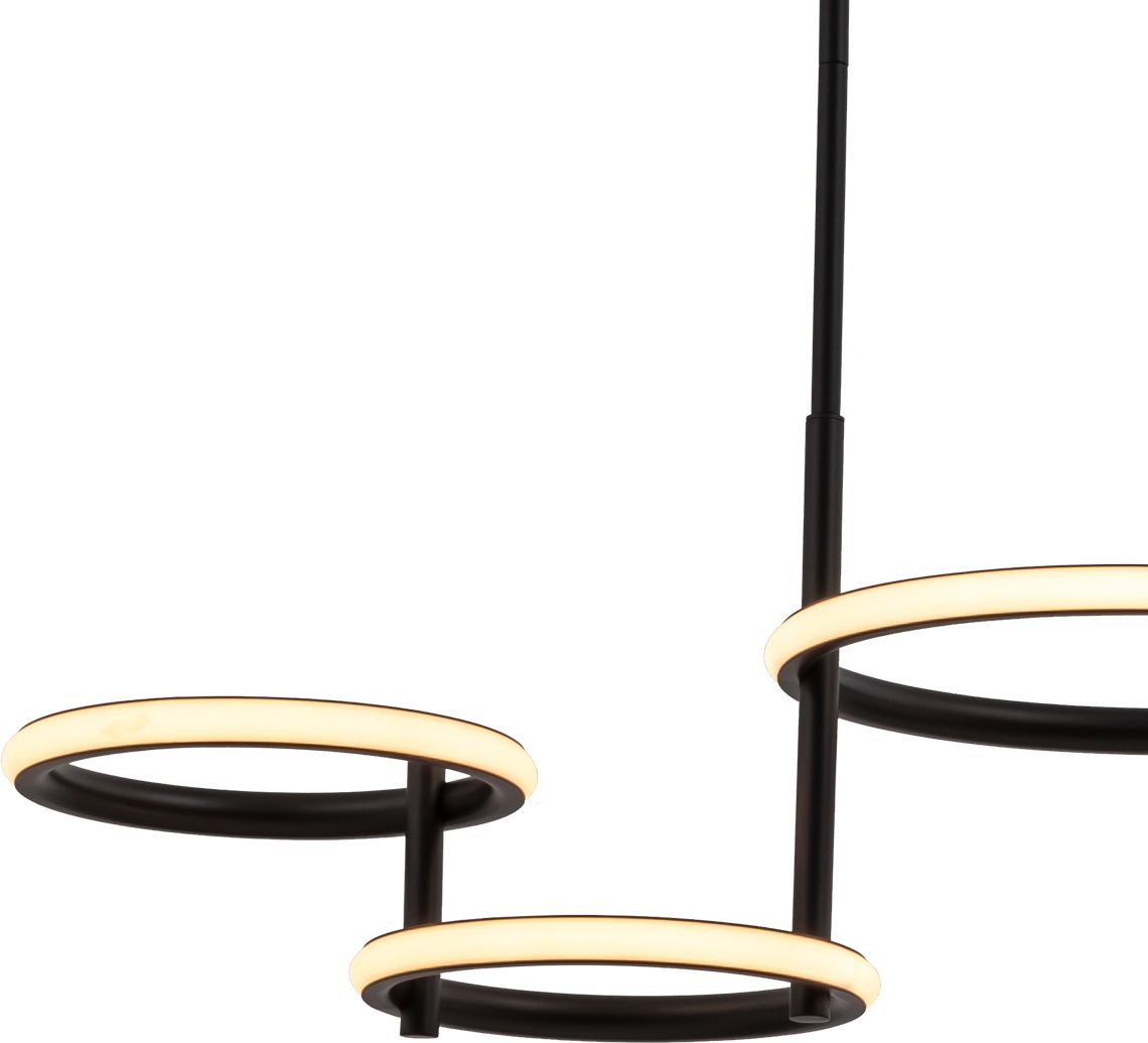 Изображение товара Подвесная люстра светодиодная на штанге Delight Collection MD20001002 MD20001002-5A matt black кольцо