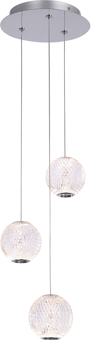 Изображение товара Подвесной светильник светодиодный в форме шара DeLight Collection MD20001012-3A chrome