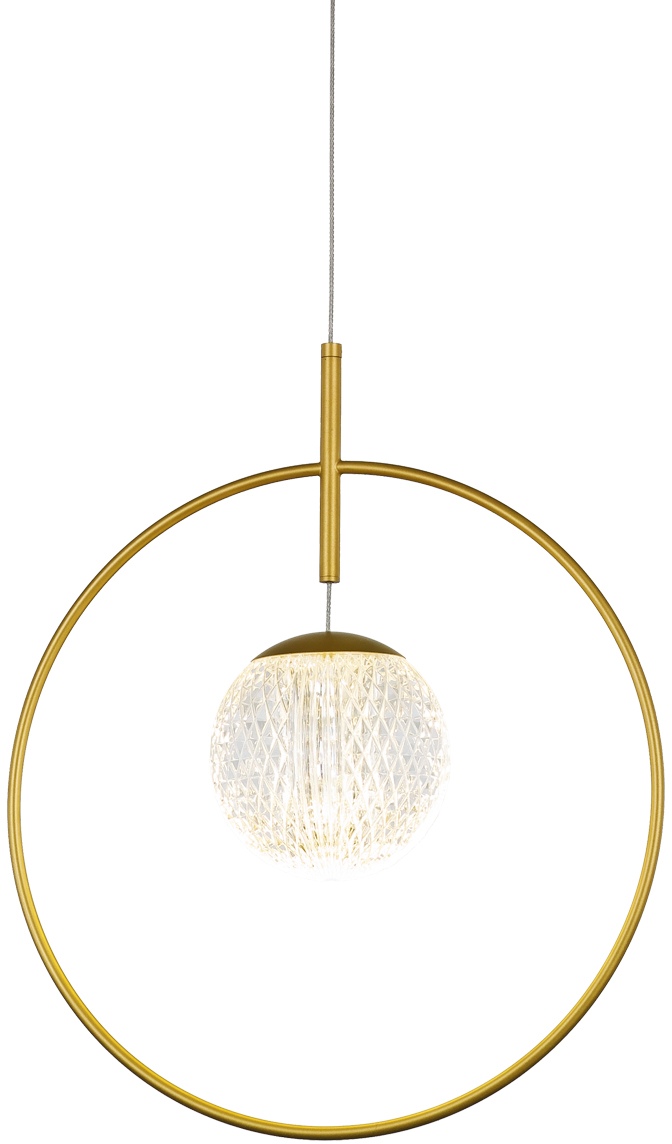 Изображение товара Подвесной светильник светодиодный в форме шара кольца Delight Collection MD21001043-1A gold